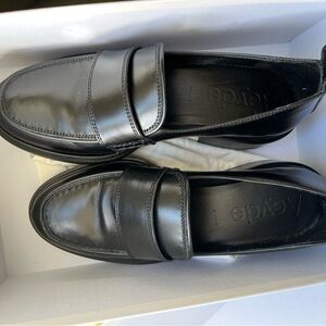 Aeyde black ruth loafers. like new condition. size 37